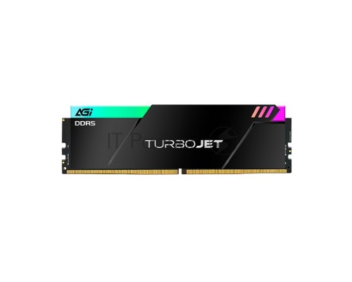 Оперативная память AGI 32GB DDR5 7600MHz OC UDIMM CL36, kit 16gb*2, HEATSINK- Turbojet+RGB lightbar