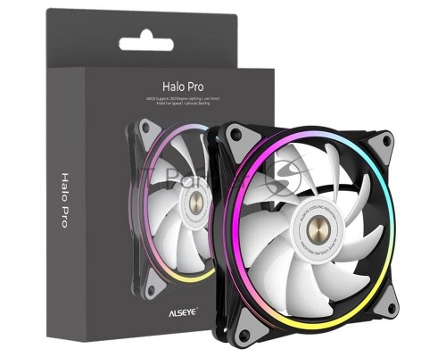 Вентилятор в корпус ALSEYE HALO PRO B-P черный 120мм 2100rpm 4-pin 26db