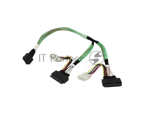 Кабель Amphenol Cable 05-50065-00   U.2 Enabler, HD (SFF8643) -to- (2x SFF8639), 50cm,  Used to attach directly to the 8639 interface of the NVMe drive (05-50065-00)