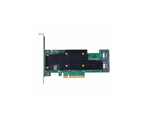 HBA-адаптер Broadcom 9600-16i SGL (05-50111-00)  PCIe v4 x8 LP, Tri-Mode SAS/SATA/NVMe 24G HBA, 16port (2*int SFF8654), SAS4016 IOC, RTL