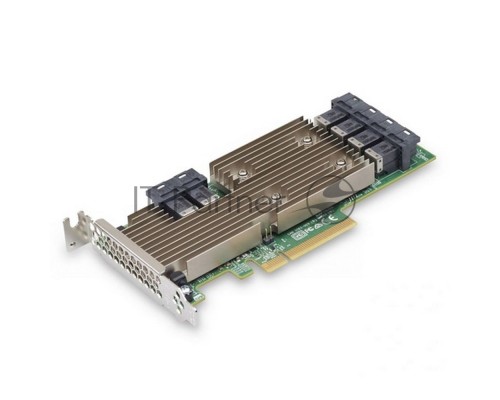 HBA-адаптер Broadcom 9305-24i SGL (05-25699-00 / 03-25699-02007) PCIe 3.0 x8 LP, SAS/SATA 12G HBA, 24port(6*int SFF8643), 3224 IOC
