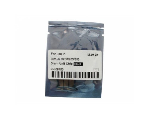 [Запасные части для принтеров и копиров] Чип драм-юнита для KONICA MINOLTA Bizhub C200 (CET) Black, (WW), (унив.), CET8700