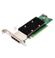 HBA-адаптер Broadcom 9600W-16e SGL (05-50108-00)  PCIe Gen4 x16 LP, Tri-Mode SAS/SATA/NVMe 24G HBA, 16port(4*ext SFF8644)