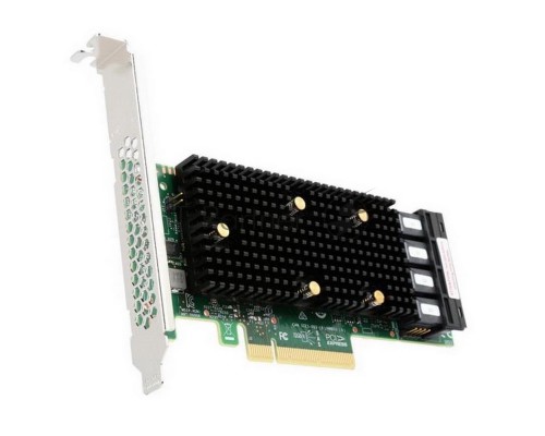 HBA-адаптер Broadcom SAS 9400-16i SGL (05-50008-00 ) PCIe 3.1 x8 LP, Tri-Mode SAS/SATA/NVMe 12G HBA, 16port(4*int SFF8643), 3416 IOC