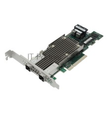 RAID-контроллер Broadcom MegaRAID 9480-8I8e SGL   (05-50031-00 / 03-50031-15010) PCIe 3.1 x8 LP, SAS/SATA/NVMe, RAID 0,1,5,6,10,50,60, 16port(2 * int SFF8643 + 2 * ext SFF8644), 4GB Cache, 3516ROC RTL {5}, (003624)