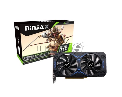 Видеокарта Ninja (Sinotex) RTX3050 8GB GDDR6 128BIT DVI/HDMI/DP 2FAN RTL