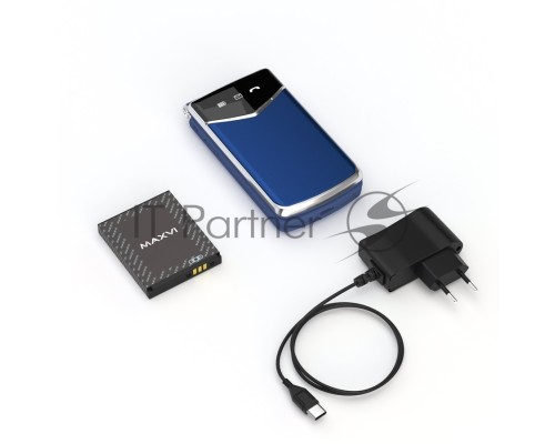 Мобильный телефон Maxvi E11 blue-silver