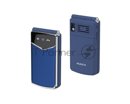 Мобильный телефон Maxvi E11 blue-silver