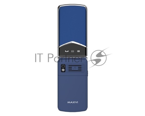 Мобильный телефон Maxvi E11 blue-silver