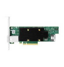 HBA-адаптер Broadcom 9600-8i8e SGL (05-50145-00 / 05-50145-00002 / 03-50145-00002)  PCIe v4 x8 LP, Tri-Mode SAS/SATA/NVMe 24G HBA, 16port (1*int SFF8654, 2*ext SFF8674), RTL