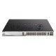 Коммутатор D-Link DGS-3130-30PS/B2A Управляемый L3 стекируемый коммутатор с 24 портами 10/100/1000Base-T, 2 портами 10GBase-T и 4 портами 10GBase-X SFP+ (24 порта PoE 802.3af/at, PoE-бюджет 370 Вт; 740 Вт с DPS-700)