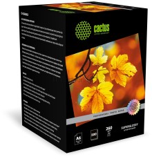 Фотобумага Cactus Prof CS-HGA6260500 A6/260г/м2/500л./белый глянцевое для струйной печати