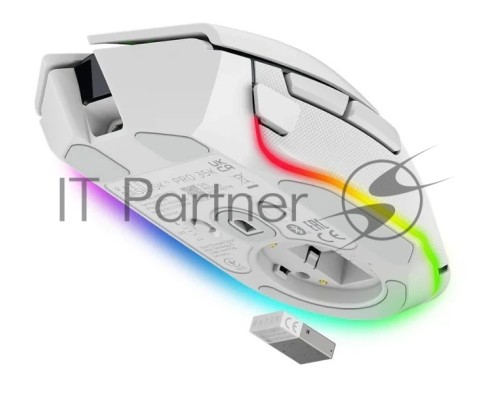 Мышь беспроводная/проводная Razer Basilisk V3 Pro 35K белый, 35000 dpi, радиоканал, Bluetooth, USB, кнопки - 11