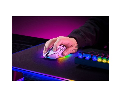 Мышь беспроводная/проводная Razer Basilisk V3 Pro 35K белый, 35000 dpi, радиоканал, Bluetooth, USB, кнопки - 11