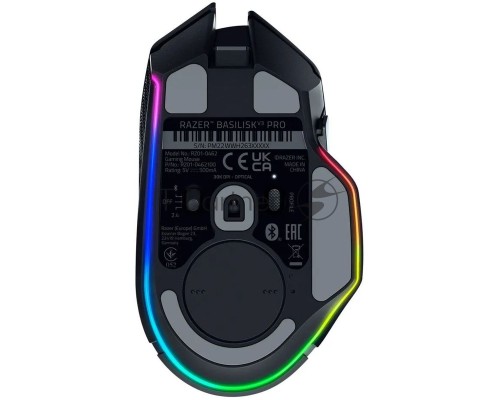 Мышь беспроводная/проводная Razer Basilisk V3 Pro 35K черный, 35000 dpi, радиоканал, Bluetooth, USB, кнопки - 11