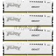 Оперативная память Kingston 64GB 6000MHz DDR5 CL40 DIMM (Kit of 4) FURY Beast White XMP