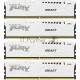 Оперативная память Kingston 64GB 6000MHz DDR5 CL40 DIMM (Kit of 4) FURY Beast White XMP