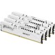 Оперативная память Kingston 64GB 6000MHz DDR5 CL40 DIMM (Kit of 4) FURY Beast White XMP