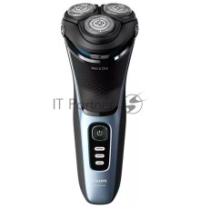 Электробритва Philips S3243/12 черный/голубой