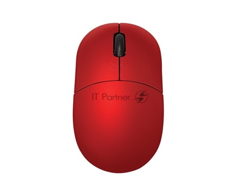 Мышь проводная Qumo Simple Office M92 красный, 1000 dpi, USB, кнопки - 3