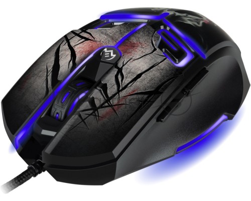 Мышь проводная SVEN RX-G805 черный, 8000 dpi, USB, кнопки - 6