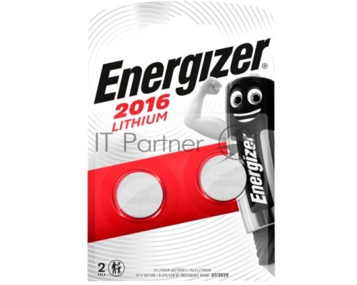Батарейка CR2016/ Батарейка Energizer CR2016 BL2 Lithium 3V (2/20/280) (2 шт.)