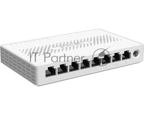 Коммутатор неуправляемый Tenda SM108, 8 портов, 8x2,5Гбит/с, настольный, пластиковый корпус