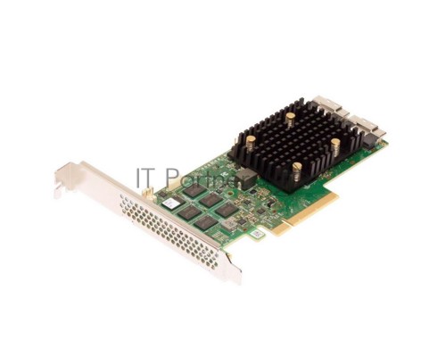 HBA-адаптер Broadcom 9500-16i SGL (05-50077-02 / 05-50077-20002 / 03-50077-20002) PCIe v4 x8 LP, Tri-Mode SAS/SATA/NVMe 12G HBA, 16port(2*int SFF8654), 3816 IOC, RTL {5} (007493)