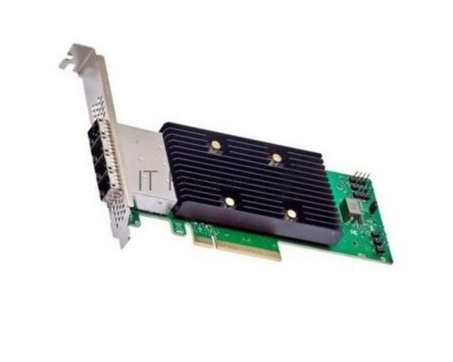 HBA-адаптер Broadcom 9600-16e SGL (05-50118-00)  PCIe v4 x8 LP, Tri-Mode SAS/SATA/NVMe 24G HBA, 16port (4*ext SFF8674), RTL