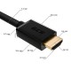 Кабель синхронизации Greenconnect GCR-55269 7.0m HDMI 2.0, XLPE, Outdoor, Ultra HD, 4K 60Hz, 18.0 Гбит/с, HDR 4:4:4, 3D, черный, 2 Х экран, армирование