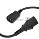 Кабель питания удлинитель Greenconnect GCR-54330 3.0m, С13 - С14, черный, 3*0,75mm