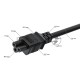 Кабель питания Greenconnect GCR-55957 PROF 0.15m, С14 - С5, черный, 3*1,0mm