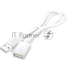 Удлинитель Greenconnect GCR-55062 1.0m USB 2.0 AM/AF, белый