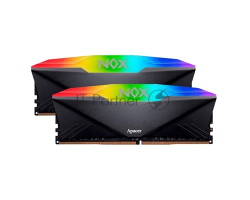 Оперативная память Apacer 32GB DDR4 3200 DIMM NOX RGB AURA2 w/HS RP-K2 Kit (2x16GB), 1.35V, 1024x8