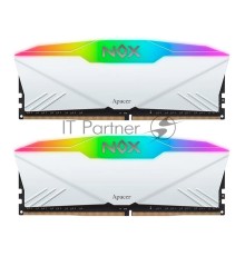 Оперативная память Apacer 32GB DDR4 3200 DIMM NOX RGB WHITE AURA2 w/HS RP-K2 Kit (2x16GB), 1.35V, 1024x8