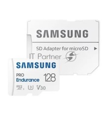 Флеш карта microSDXC 128GB Samsung PRO Endurance (для видеорегистратора) Class 10, UHS-I, W 30 МБ/с, R 100 МБ/с, <MB-MJ128KA/APC> адаптер на SD