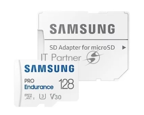 Флеш карта microSDXC 128GB Samsung PRO Endurance (для видеорегистратора) Class 10, UHS-I, W 30 МБ/с, R 100 МБ/с, <MB-MJ128KA/APC> адаптер на SD