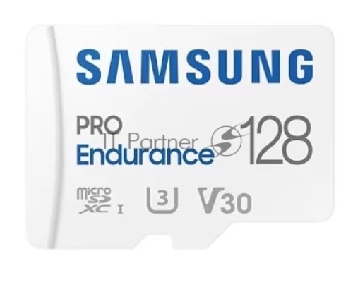 Флеш карта microSDXC 128GB Samsung PRO Endurance (для видеорегистратора) Class 10, UHS-I, W 30 МБ/с, R 100 МБ/с, <MB-MJ128KA/APC> адаптер на SD