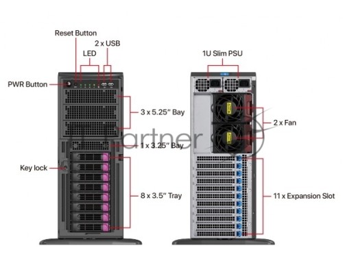 Блок питания 1200W PS2ATX PSU for CS-G47A