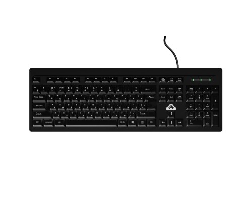 Клавиатура БЕШТАУ КЛ104РУ (SG) (104 клавиши, USB, 1,8 м, цвет русской/латинской раскладки Белый/Белый, лазерная гравировка, черная / МИНПРОМТОРГ (МПТ))
