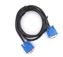 Кабель VGA Pro Cablexpert CC-PVGA-1.8M, 15M/15M, 1.8м, экран, феррит.кольца, пакет