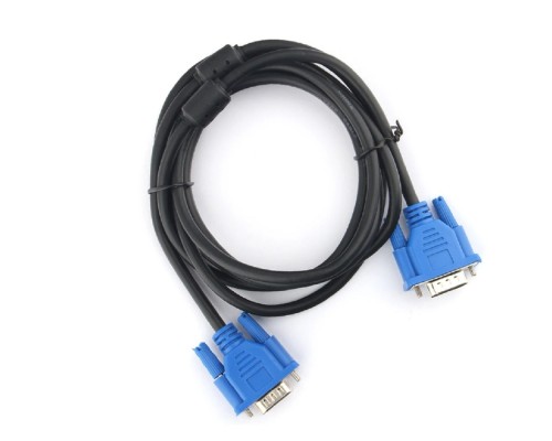[кабели] Кабель VGA Pro Cablexpert CC-PVGA-1.8M, 15M/15M, 1.8м, экран, феррит.кольца, пакет