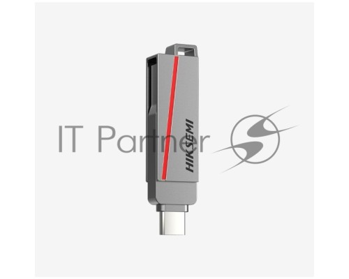 Флеш диск HIKSEMI DUAL SLIM HS-USB-E307C/128G/U3 128Gb <HS-USB-E307C/128G/U3>, USB3.2/Type-C