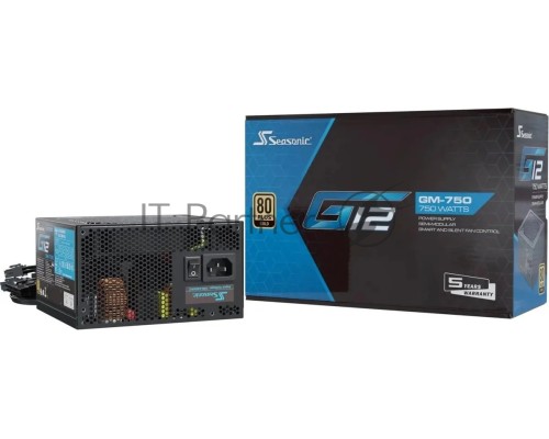 Блок питания Seasonic ATX 750W G12 GM-750 80+ gold (20+4pin) APFC 120mm fan 6xSATA RTL