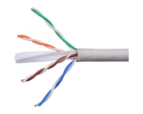 [Кабель] Cablexpert UPC-6055-4-CU Кабель Cablexpert (RU) UTP indoor 4x2x0.55, медный, кат.6, однож., 305м, coil, серый