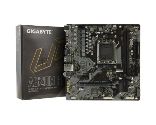Материнская плата Gigabyte OEM A620M H, Socket AM5, AMD A620, 2xDDR5-5200, HDMI+DP, 1xPCI-Ex16, 1xPCI-Ex1, 4xSATA3(RAID 0/1/10), 1xM.2, 8 Ch Audio, GLan, (4+4)xUSB2.0, (2+2)xUSB3.2, 1xPS/2, mATX, RTL {10} oem