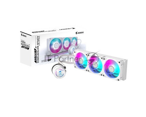 Система водяного охлаждения Gigabyte AORUS WATERFORCE X II 360I White, 3 x 120mm ARGB Fan, sTR5, RTL (9JAWTX2360I-00-10)