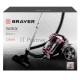 Пылесос BRAYER BR4211 черный/бордовый, 400/2200 Вт, уборка сухая, пылесборник контейнер, 3 л