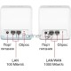 Mesh Wi-Fi система Mercusys Halo H32G(2-pack) AC1200, до 300 Мбит/с на 2,4 ГГц + до 867 Мбит/с на 5 ГГц, комплект 2 шт