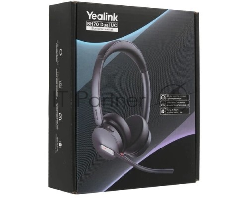 Гарнитура беспроводная Yealink BH70 Dual UC USB-C [1208668]